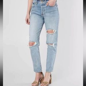 Pistola nico high rise distressed jeans